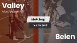 Matchup: Valley  vs. Belen  2018