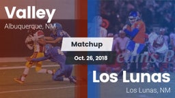 Matchup: Valley  vs. Los Lunas  2018