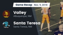 Recap: Valley  vs. Santa Teresa  2018