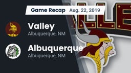 Recap: Valley  vs. Albuquerque  2019