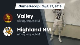 Recap: Valley  vs. Highland  NM 2019
