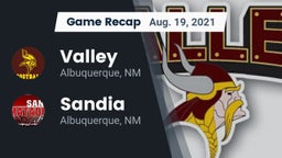 Recap: Valley  vs. Sandia  2021