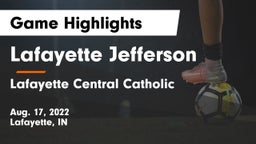 Lafayette Jefferson  vs Lafayette Central Catholic  Game Highlights - Aug. 17, 2022