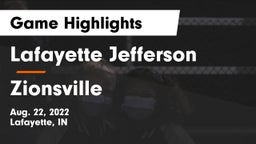 Lafayette Jefferson  vs Zionsville  Game Highlights - Aug. 22, 2022