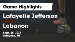 Lafayette Jefferson  vs Lebanon  Game Highlights - Sept. 28, 2023