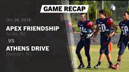 Recap: Apex Friendship  vs. Athens Drive  2016