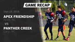 Recap: Apex Friendship  vs. Panther Creek  2016
