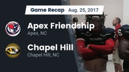 Recap: Apex Friendship  vs. Chapel Hill  2017