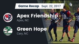 Recap: Apex Friendship  vs. Green Hope  2017