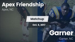 Matchup: Apex Friendship High vs. Garner  2017