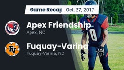 Recap: Apex Friendship  vs. Fuquay-Varina  2017