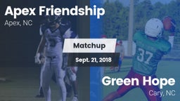 Matchup: Apex Friendship High vs. Green Hope  2018