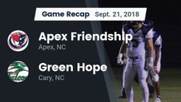 Recap: Apex Friendship  vs. Green Hope  2018