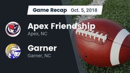 Recap: Apex Friendship  vs. Garner  2018