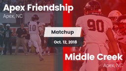 Matchup: Apex Friendship High vs. Middle Creek  2018