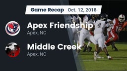 Recap: Apex Friendship  vs. Middle Creek  2018