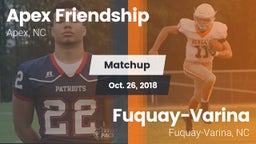 Matchup: Apex Friendship High vs. Fuquay-Varina  2018