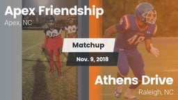 Matchup: Apex Friendship High vs. Athens Drive  2018
