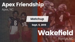 Matchup: Apex Friendship High vs. Wakefield  2019