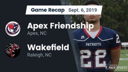 Recap: Apex Friendship  vs. Wakefield  2019