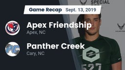Recap: Apex Friendship  vs. Panther Creek  2019