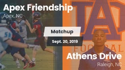 Matchup: Apex Friendship High vs. Athens Drive  2019