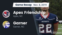 Recap: Apex Friendship  vs. Garner  2019