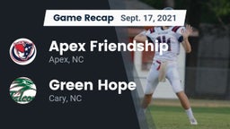 Recap: Apex Friendship  vs. Green Hope  2021