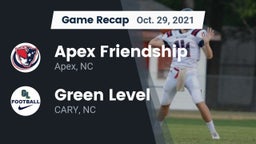 Recap: Apex Friendship  vs. Green Level  2021