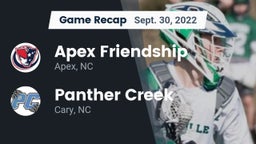Recap: Apex Friendship  vs. Panther Creek  2022