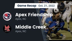 Recap: Apex Friendship  vs. Middle Creek  2022