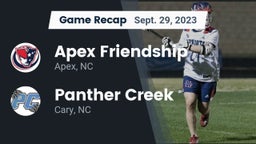 Recap: Apex Friendship  vs. Panther Creek  2023