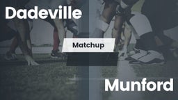 Matchup: Dadeville High vs. Munford  2016