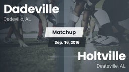 Matchup: Dadeville High vs. Holtville  2016