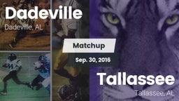 Matchup: Dadeville High vs. Tallassee  2016
