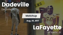 Matchup: Dadeville High vs. LaFayette  2017