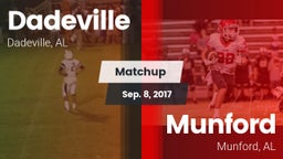 Matchup: Dadeville High vs. Munford  2017