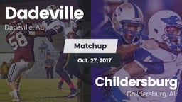 Matchup: Dadeville High vs. Childersburg  2017