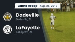 Recap: Dadeville  vs. LaFayette  2017