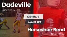 Matchup: Dadeville High vs. Horseshoe Bend  2018