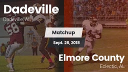 Matchup: Dadeville High vs. Elmore County  2018