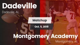 Matchup: Dadeville High vs. Montgomery Academy  2018