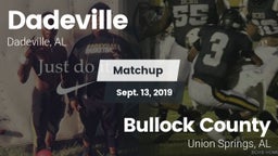 Matchup: Dadeville High vs. Bullock County  2019