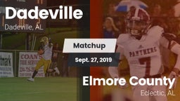 Matchup: Dadeville High vs. Elmore County  2019
