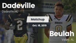 Matchup: Dadeville High vs. Beulah  2019