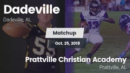 Matchup: Dadeville High vs. Prattville Christian Academy  2019