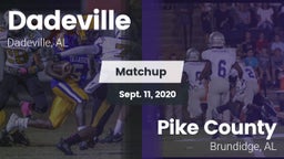 Matchup: Dadeville High vs. Pike County  2020