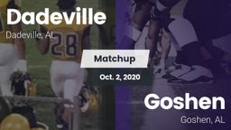Matchup: Dadeville High vs. Goshen  2020