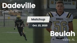 Matchup: Dadeville High vs. Beulah  2020