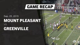 Recap: Mount Pleasant  vs. Greenville  2015